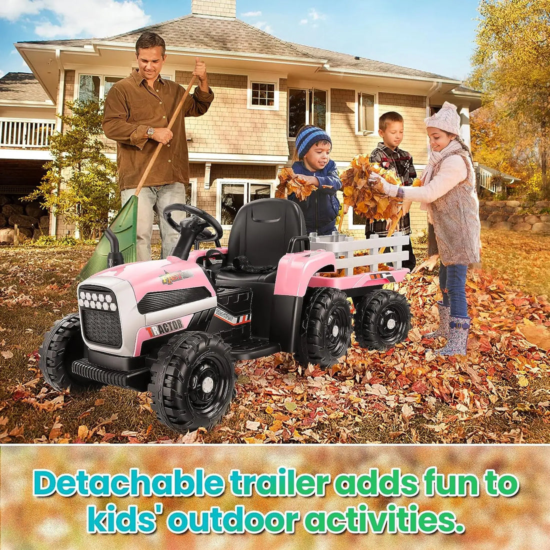 12V Electric Ride on Tractor w/ Parent Remote for Kids childrensterritory
