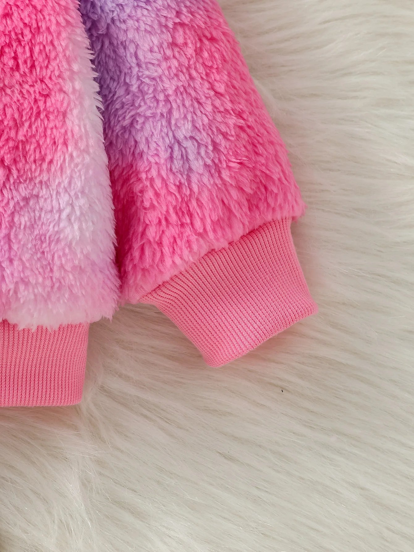 Baby Girl Colorful Stylish Warm Fleece Winter Hooded Coat childrensterritory