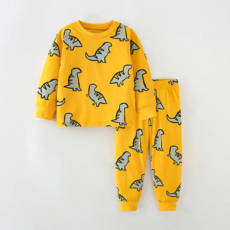 Kids Cartoon Design Cotton Sleepwear Sets childrensterritory