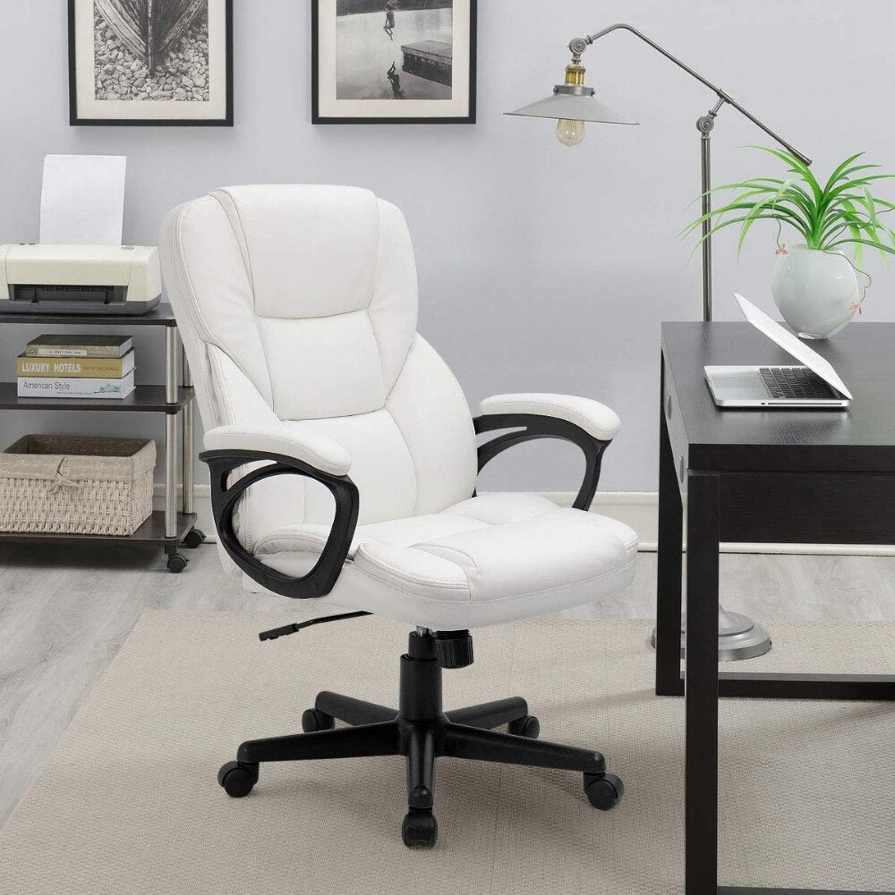High-Back Faux Leather Office, Gaming Chair with Lumbar Support childrensterritory