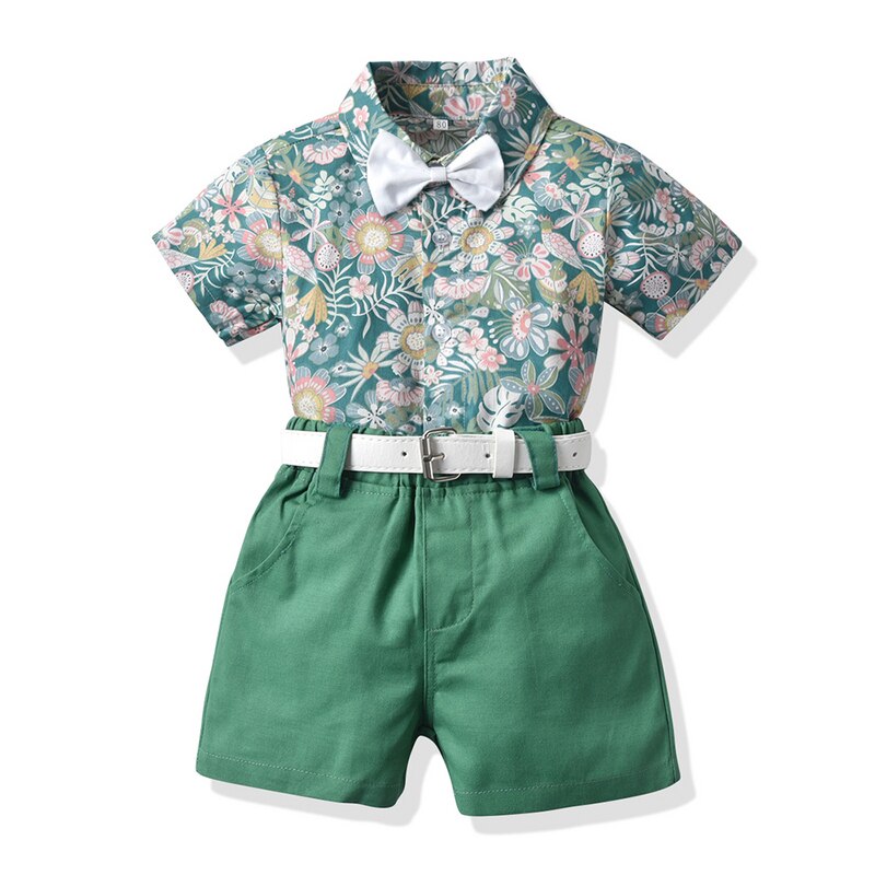 Baby Brother and Sister Matching Floral Hawaiian Outfit Sets childrensterritory