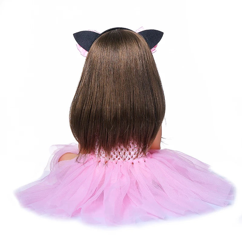 55cm Reborn Pink Princess Baby Girl Doll childrensterritory