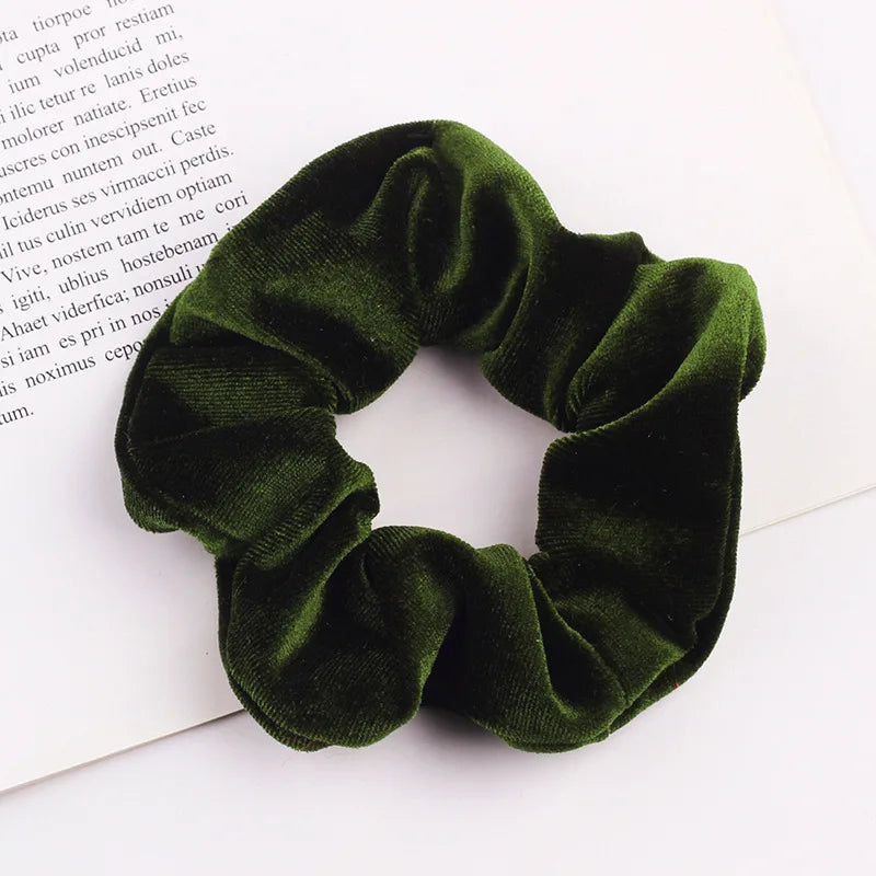 Velvet Scrunchie Hairband For Girls