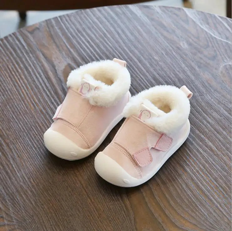 Warm Plush Baby Girls Boys Soft Bottom Snow Boots childrensterritory