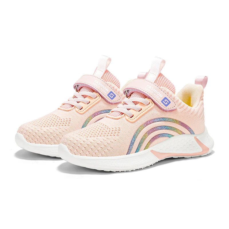 Kids Girls Casual Breathable Anti-Slip Running Sports Shoes childrensterritory