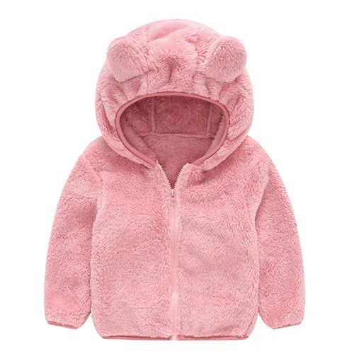 Toddler/Kids Girls Boys Hooded Warm Surcoat/Sweatshirt
