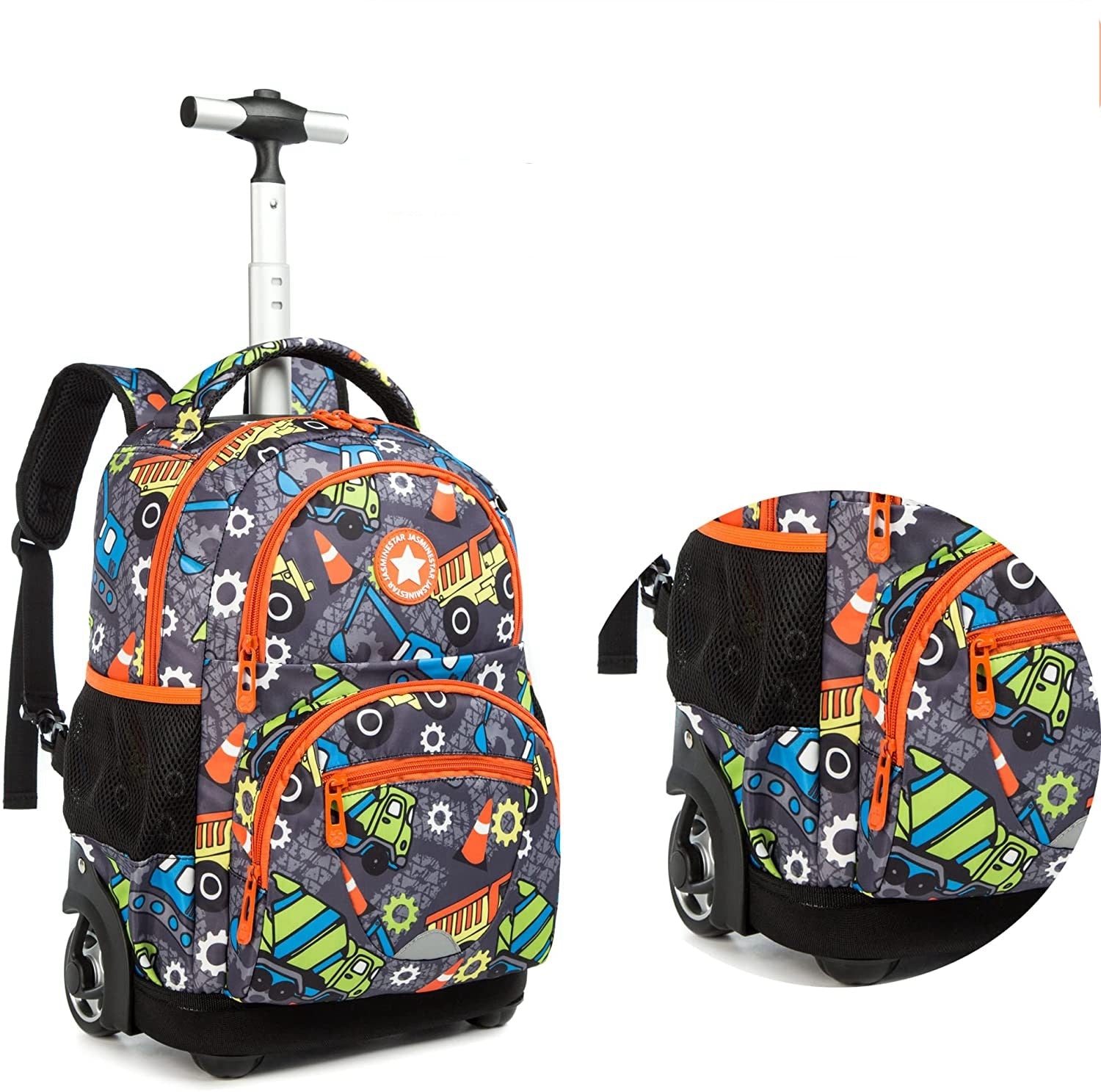 Kids 16-inch Rolling Luggage Bags School Backpack Set childrensterritory
