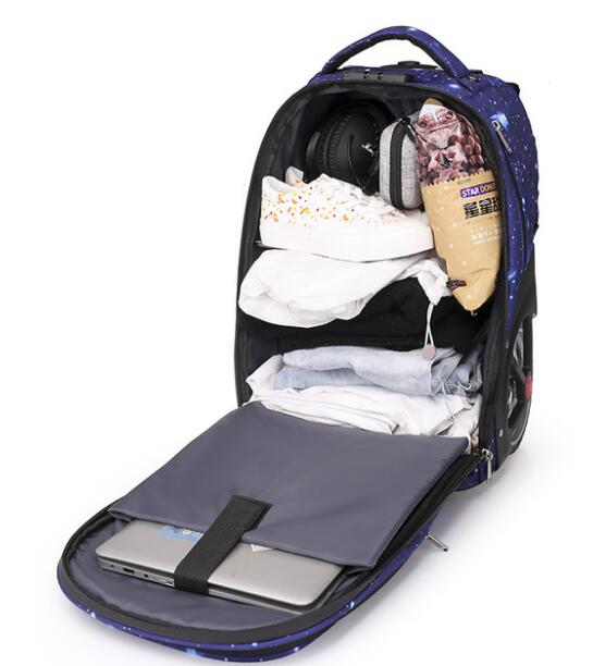 Lightweight Classic Large Wheels Luggage Bag or School Backpack childrensterritory