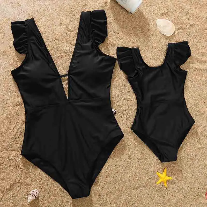 Matching Mommy And Me Designer Swimsuit Bikini Set