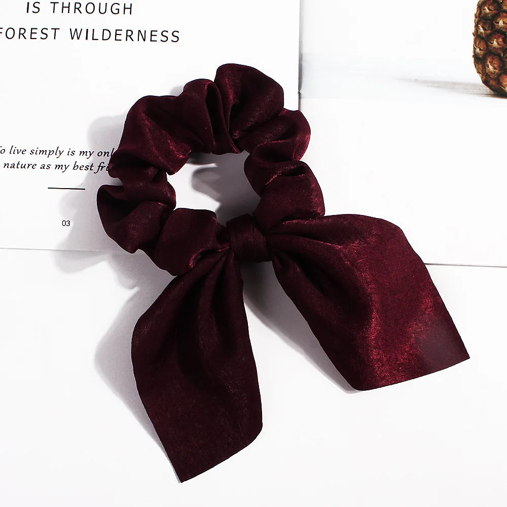 Elastic Ribbon Bow Hair Band for Girls