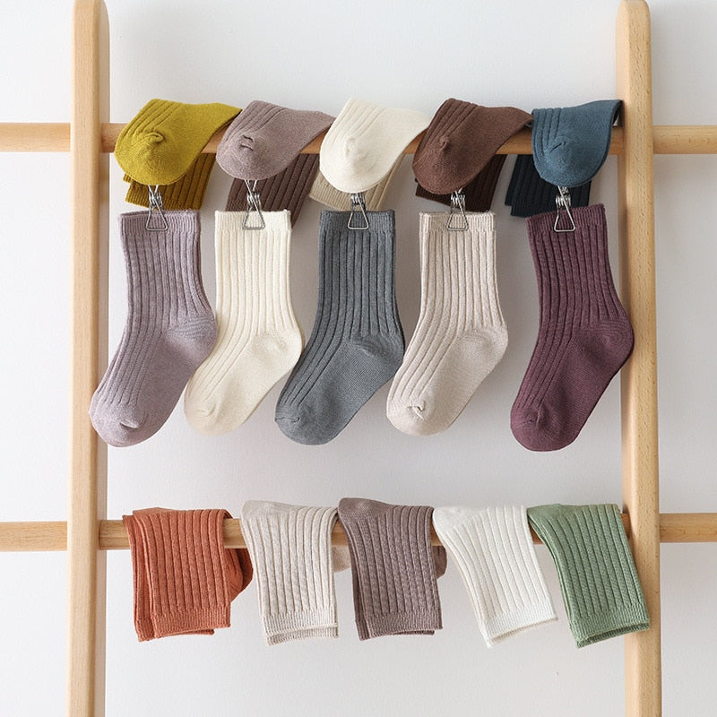 Korean Style 5 pairs/lot Soft Cotton Socks for Baby Girls Boys childrensterritory
