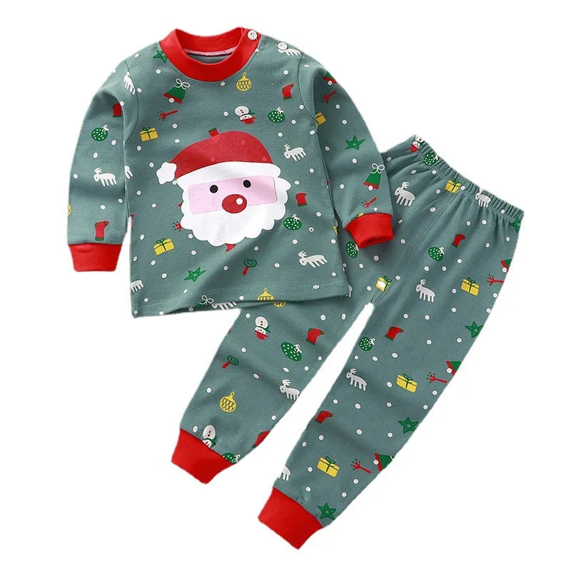 Kids Cartoon Print Long-Sleeved Clothing Set childrensterritory