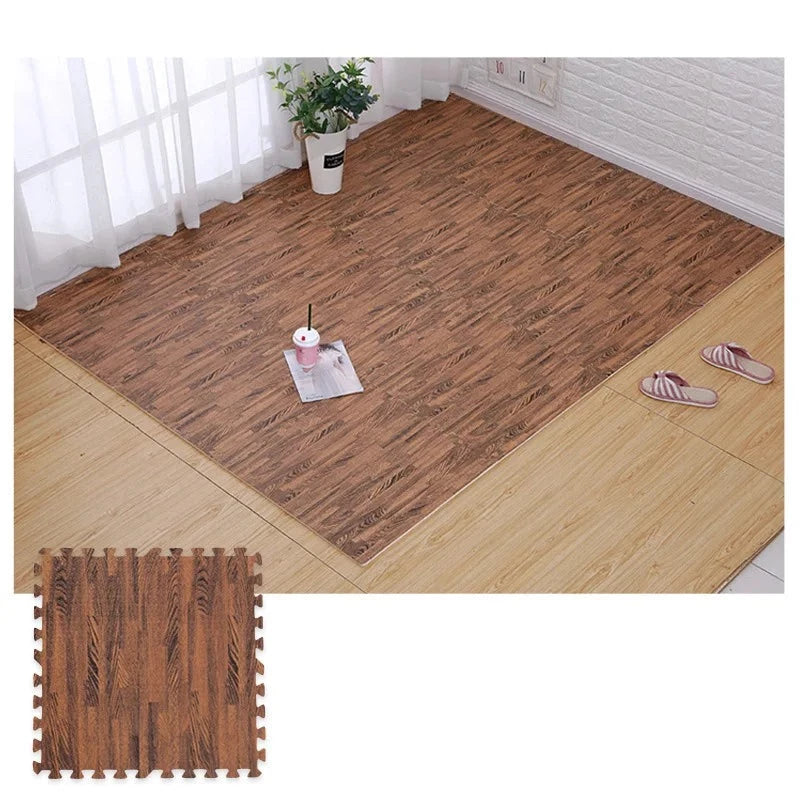 Wood Grain Interlocking Baby Play Mat 30*30cm childrensterritory