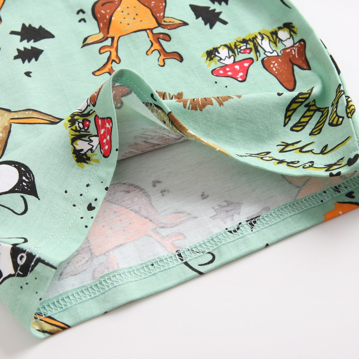 Infants Boys Cartoon Print Tops + Shorts 2Pcs Clothing Sets childrensterritory