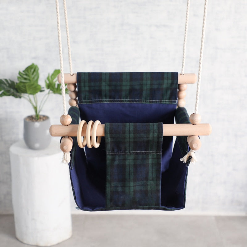 Indoor Wodden Hanging Chair Hammock for Baby childrensterritory