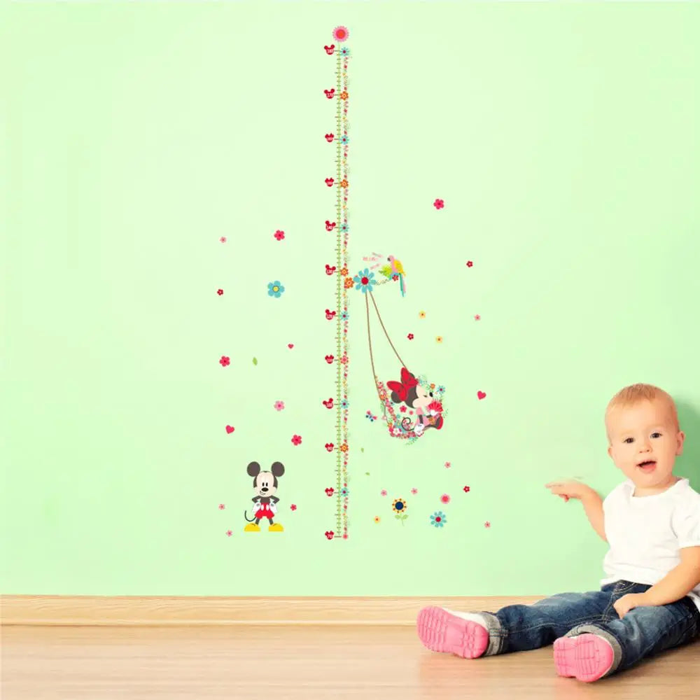 Cartoon Design Height Measure Wall Decals for Kids Room childrensterritory