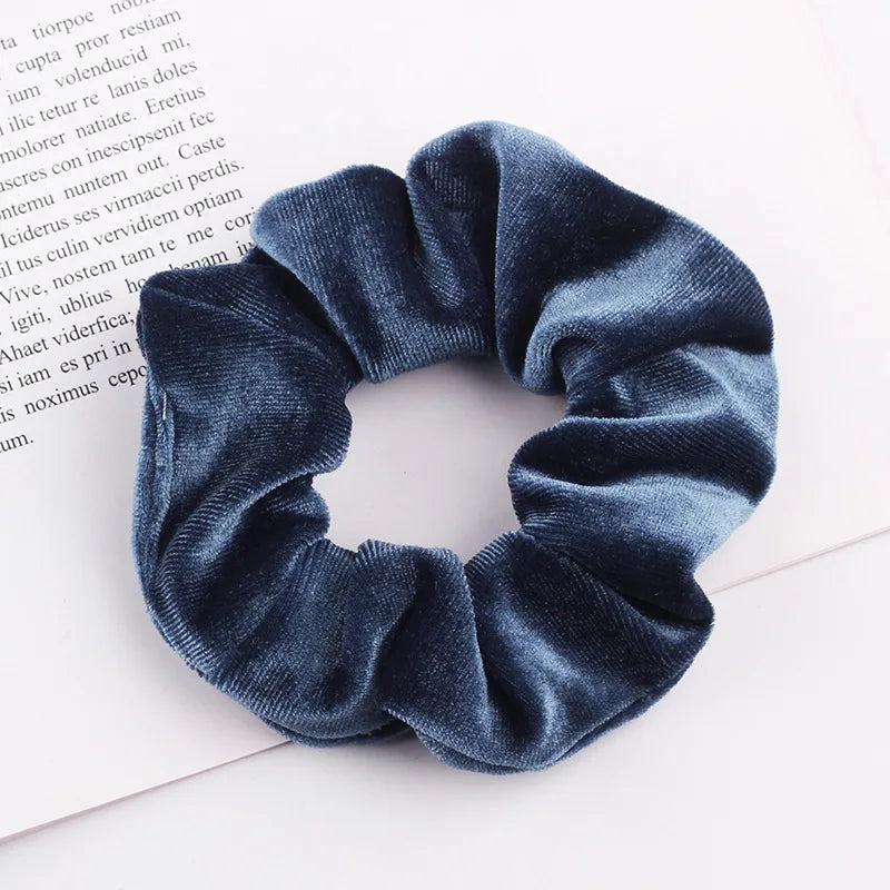 Velvet Scrunchie Hairband For Girls