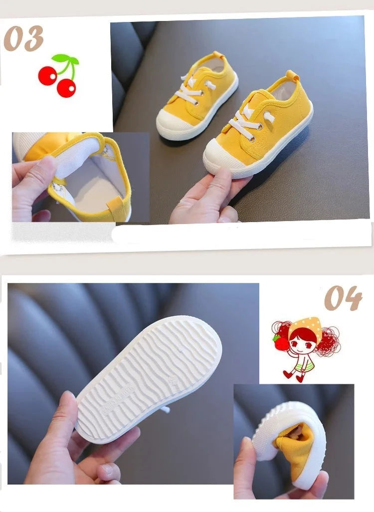 Kids Boys Lace-up Casual Canvas Shoes/Sneakers childrensterritory