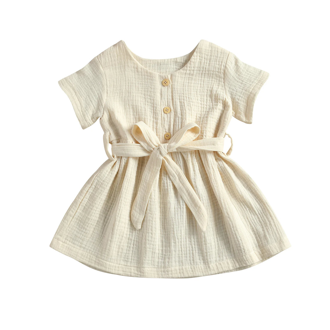 Casual High Waist A-line Dress for Toddler Girl