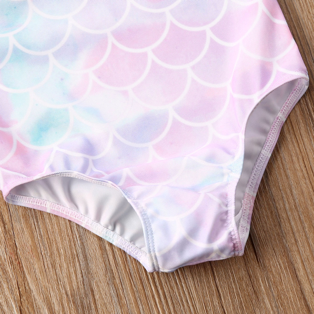One Shoulder Ruffles Kids Girls Bikini Swimwear childrensterritory