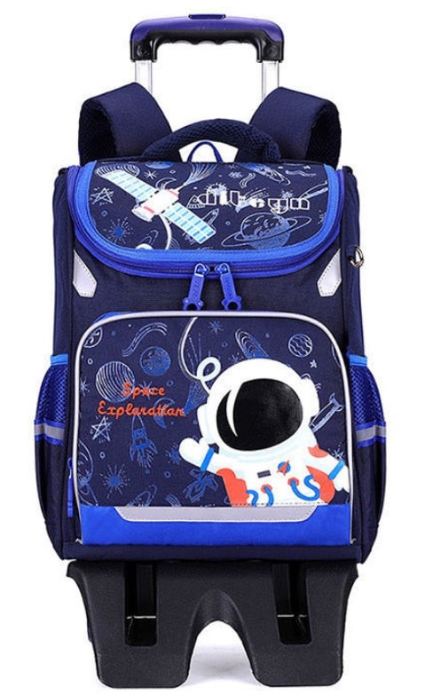 Space Theme Kids Boys School Rolling Backpacks childrensterritory