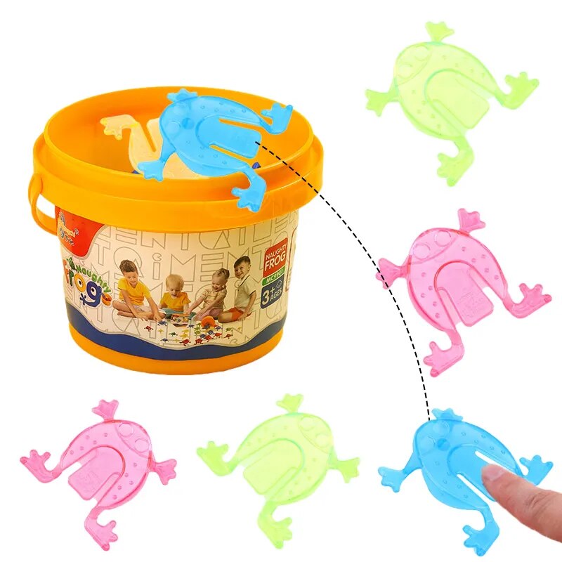 Mini Transparent 50/20/10Pcs Jumping Frogs Toys childrensterritory