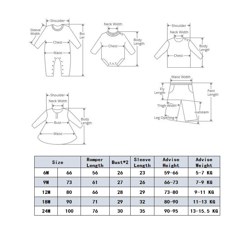 Long Sleeves Printed Baby Girl/Boy Zipper Bodysuits childrensterritory