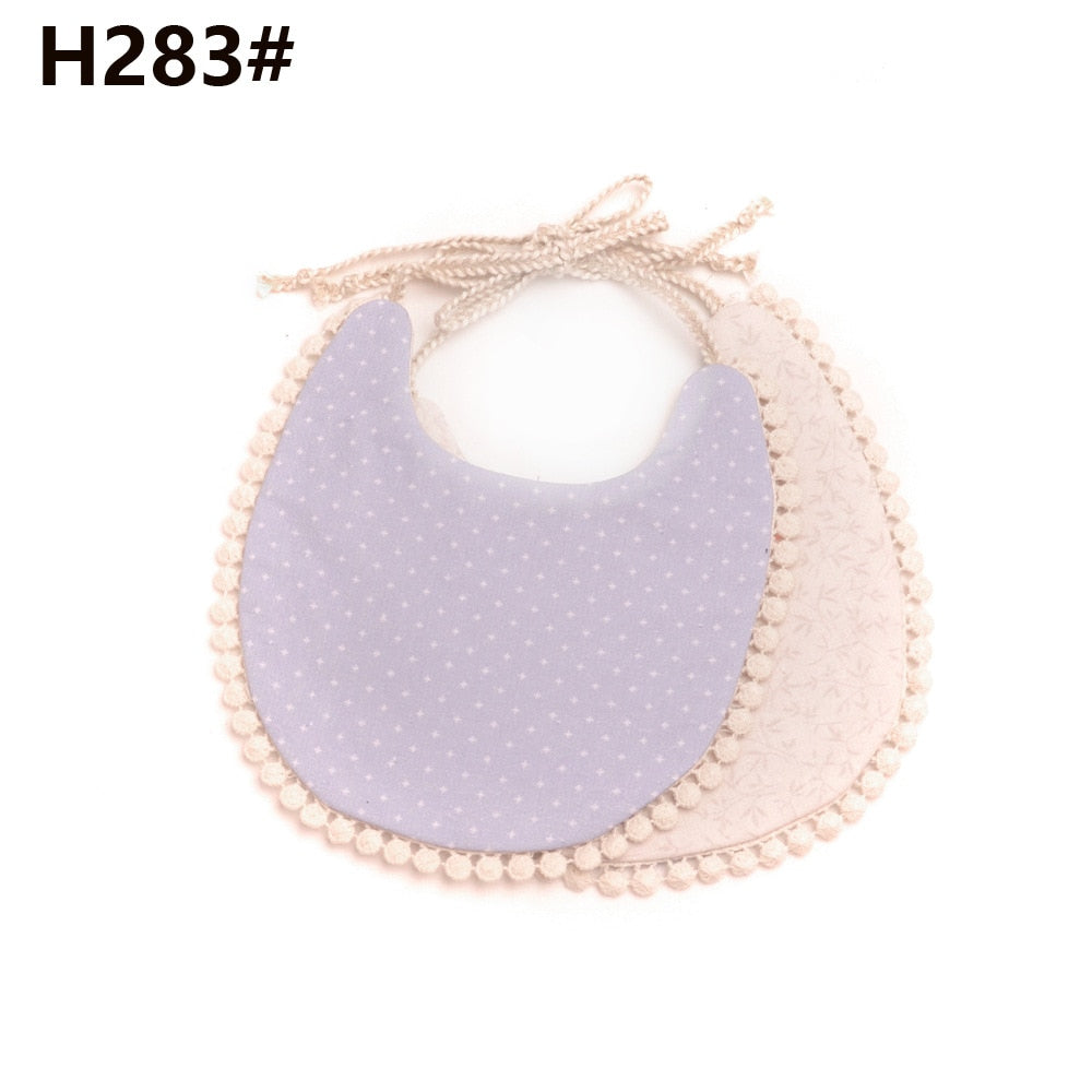 Baby Tassel Double-deck Bib | Cotton Linen Burp Cloths childrensterritory