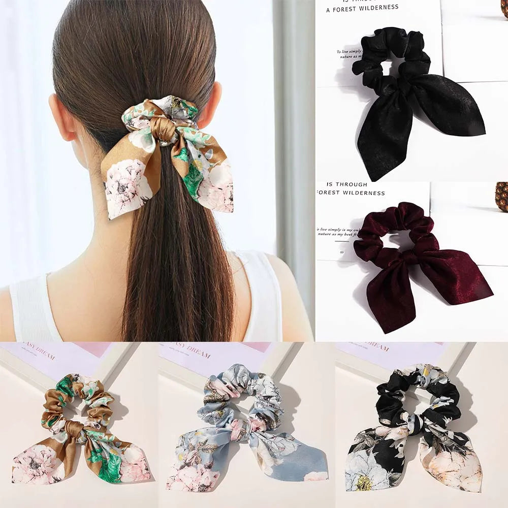 Elastic Ribbon Bow Hair Band for Girls