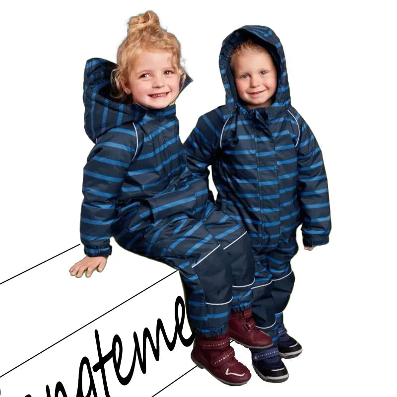 Plus Velvet Windproof Kids One-piece Thickening Ski Suit childrensterritory