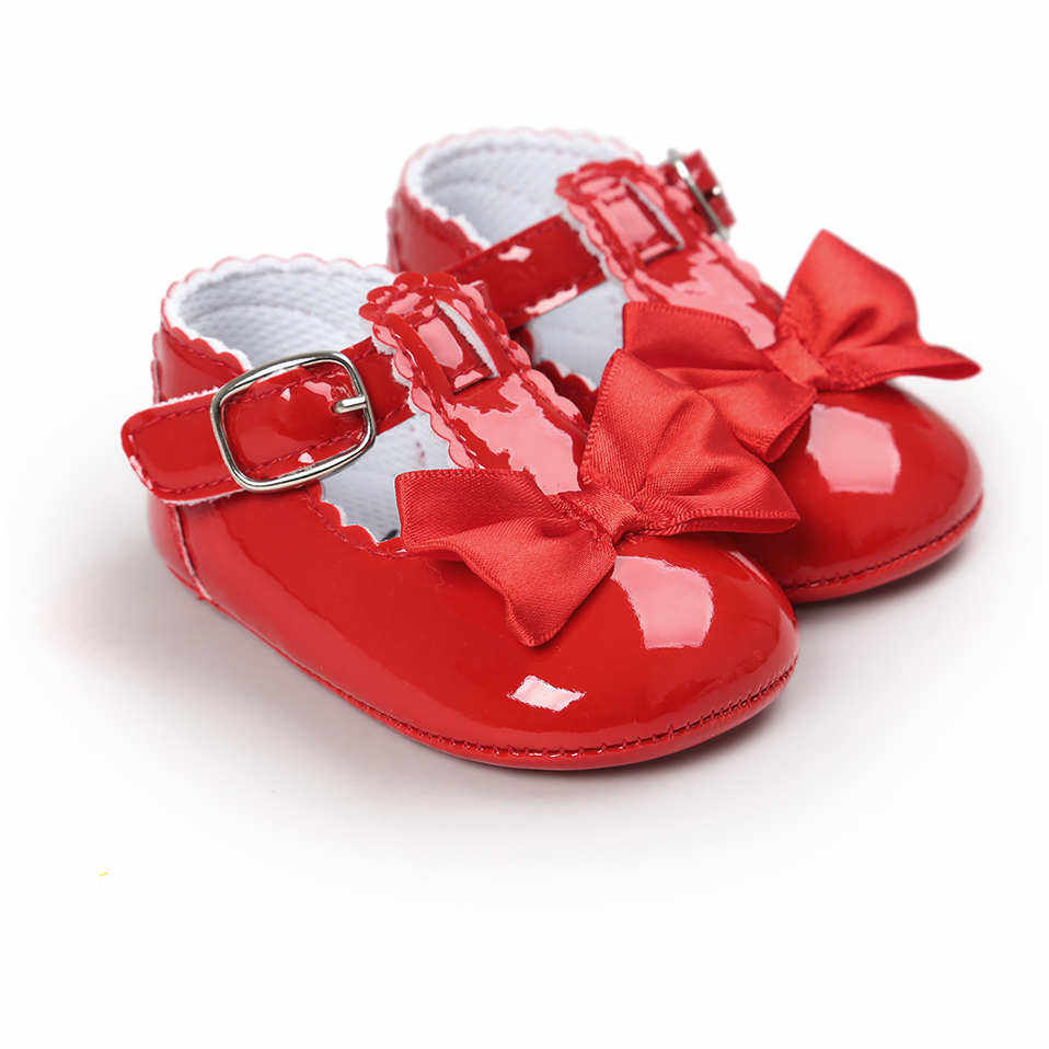PU leather Baby Girls First Walkers Party Shoes childrensterritory