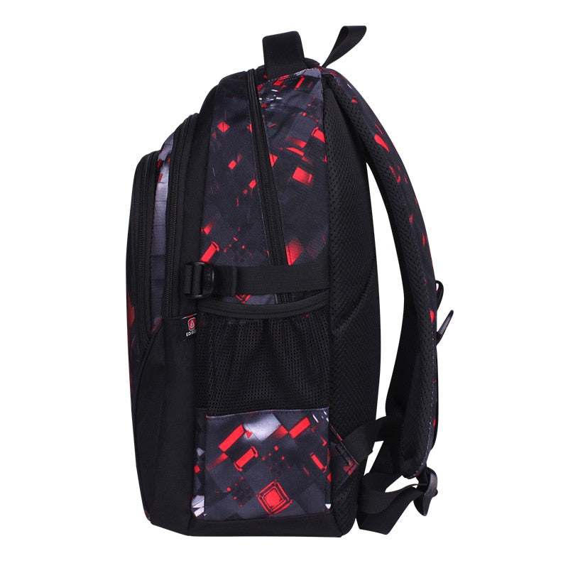 3D Football Print Kids Anime School Backpack Travel Bag childrensterritory