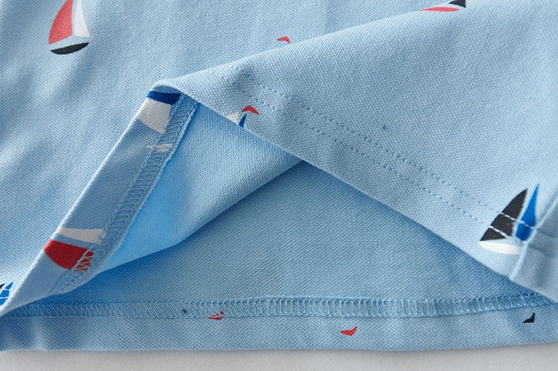 High Quality Printed Polo Cotton T-Shirts for Toddler Boys childrensterritory