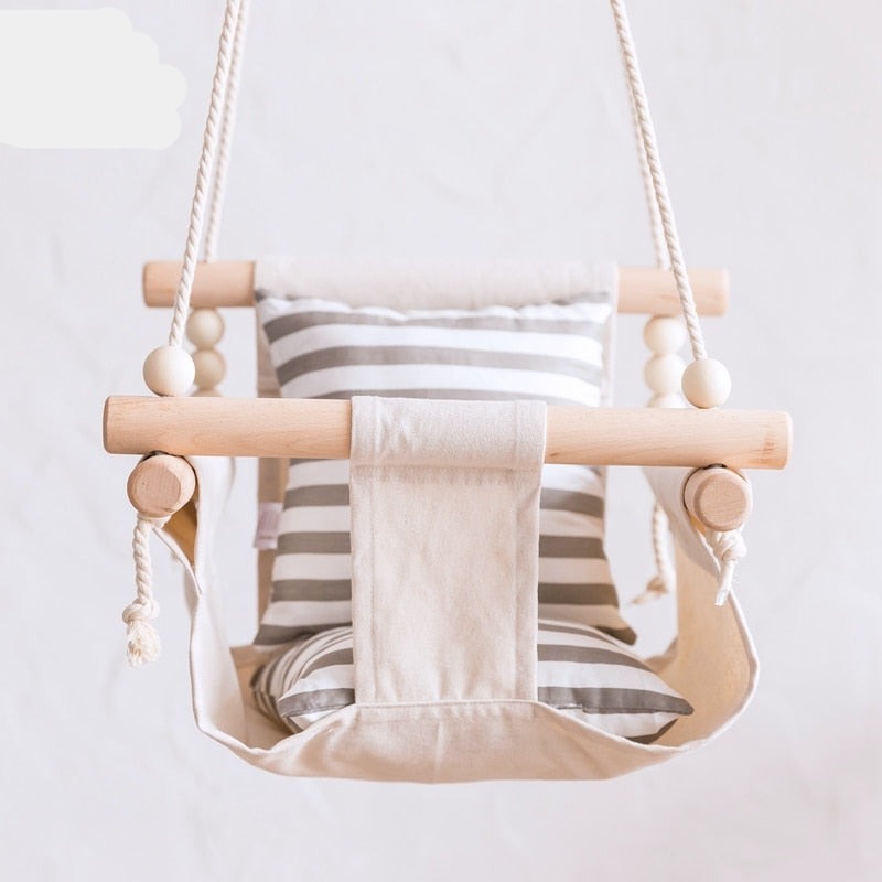 Indoor Wodden Hanging Chair Hammock for Baby childrensterritory