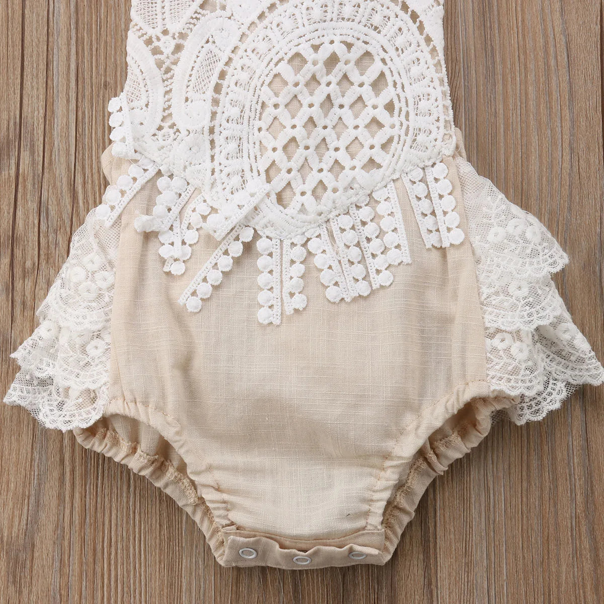 Baby Girl Sleeveless Lace Romper/Jumpsuit