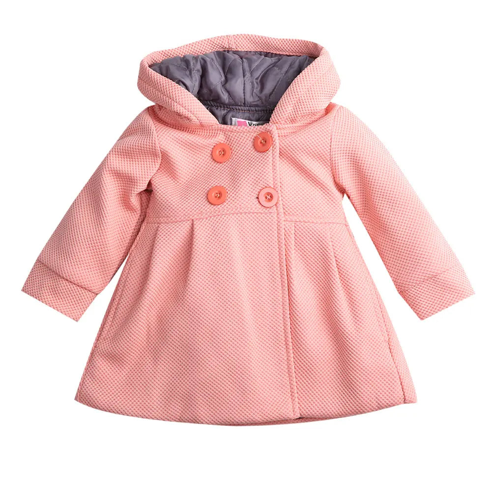 Toddler Girl Warm Fleece Hooded Snow Jacket