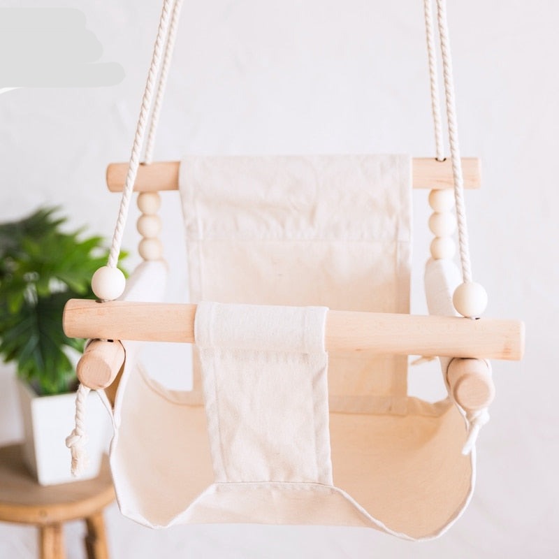 Indoor Wodden Hanging Chair Hammock for Baby childrensterritory