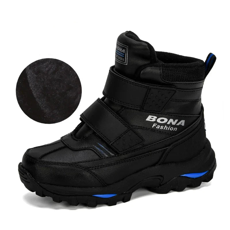 Boys Ankle Length Anti-Slip Warm Hiking Shoes childrensterritory