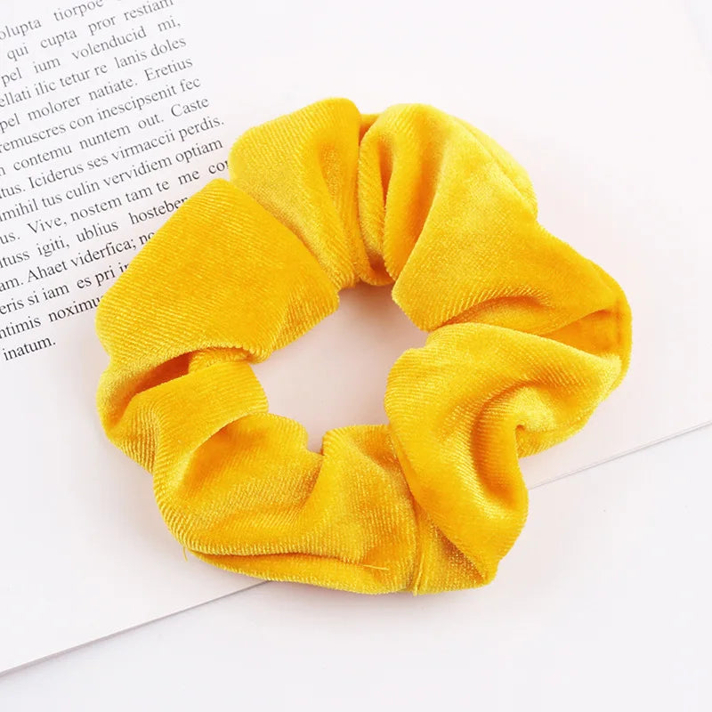 Velvet Scrunchie Hairband For Girls