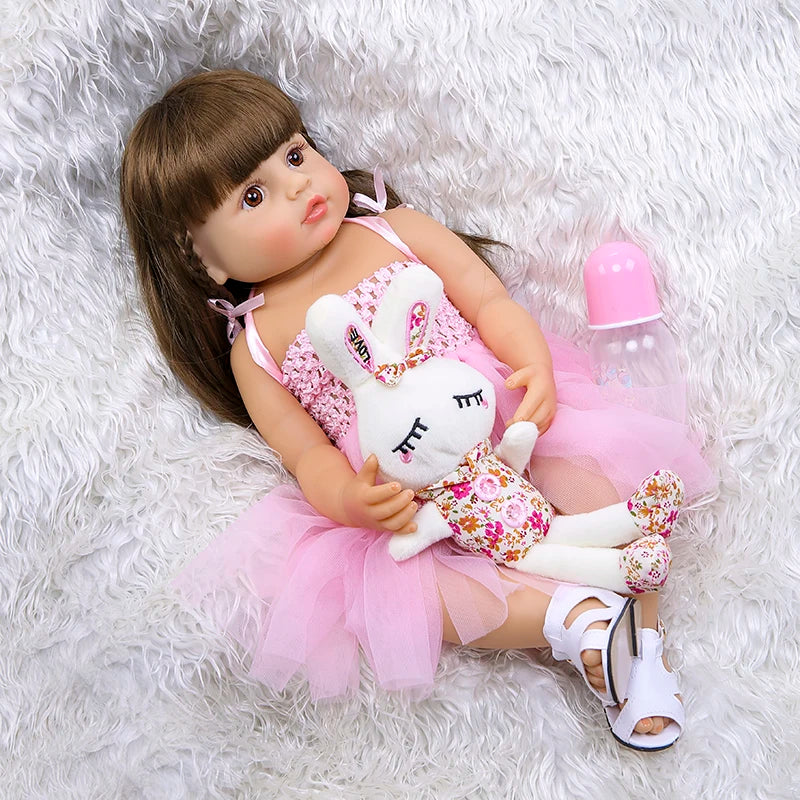 55cm Reborn Pink Princess Baby Girl Doll childrensterritory