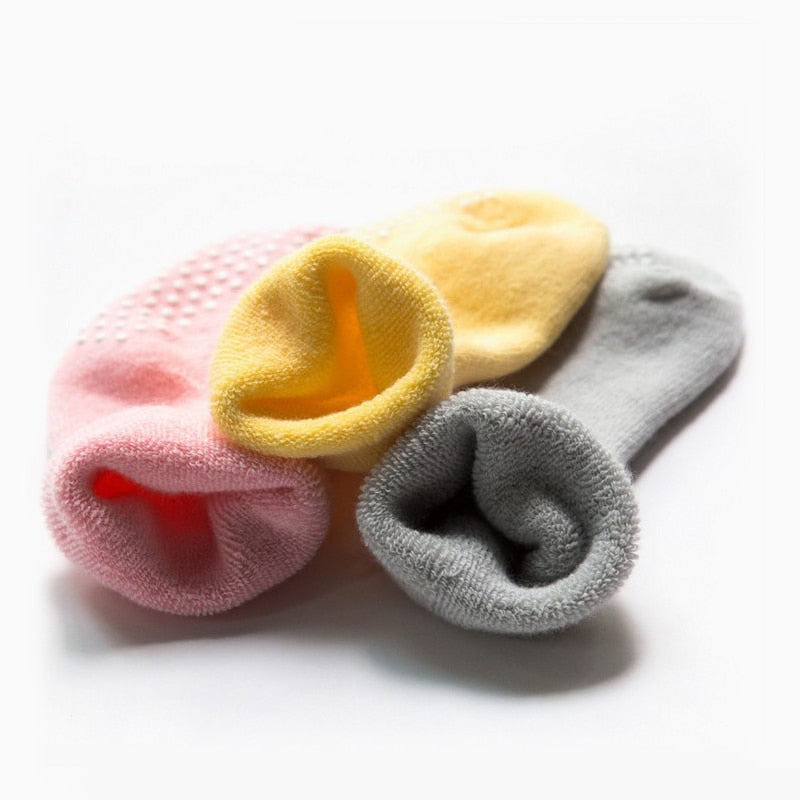 Infant 3 Pairs Thicken Warm Winter Antiskid Floor Socks childrensterritory