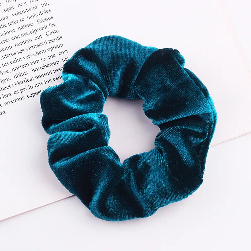 Velvet Scrunchie Hairband For Girls