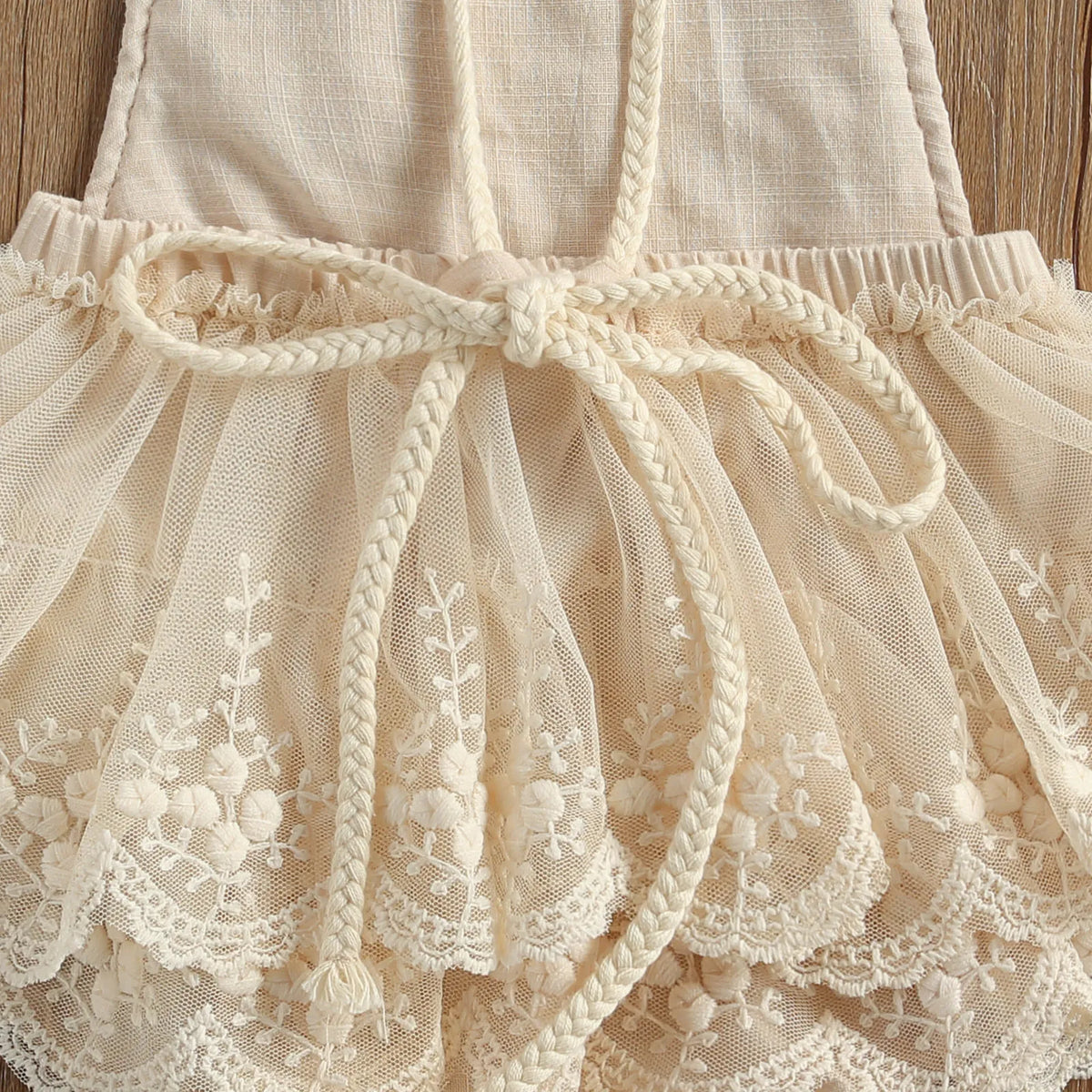 Baby Girl Sleeveless Lace Romper/Jumpsuit