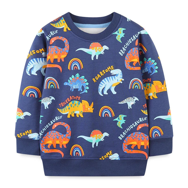 Little Girls Lovely Cotton Printed Sweatshirts childrensterritory