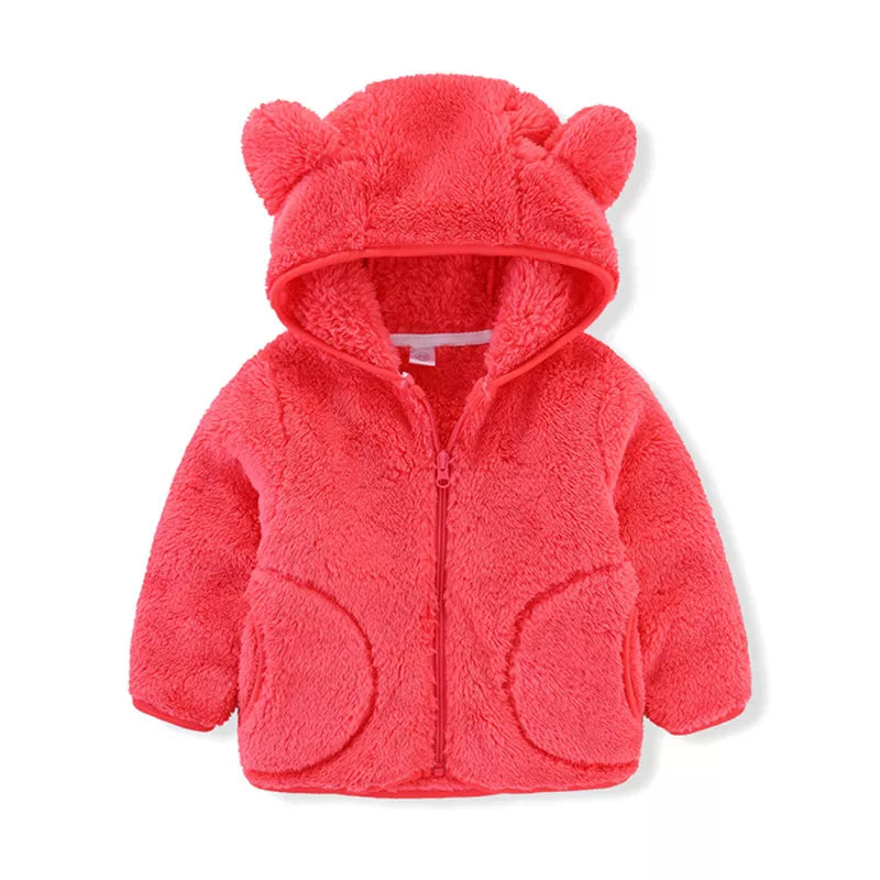 Toddler Boys Girls Warm Fleece Colorful Hoodies Jackets childrensterritory