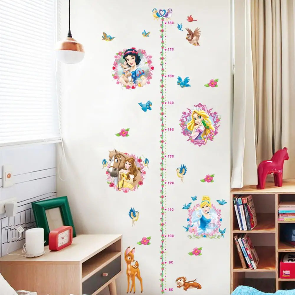 Cartoon Design Height Measure Wall Decals for Kids Room childrensterritory