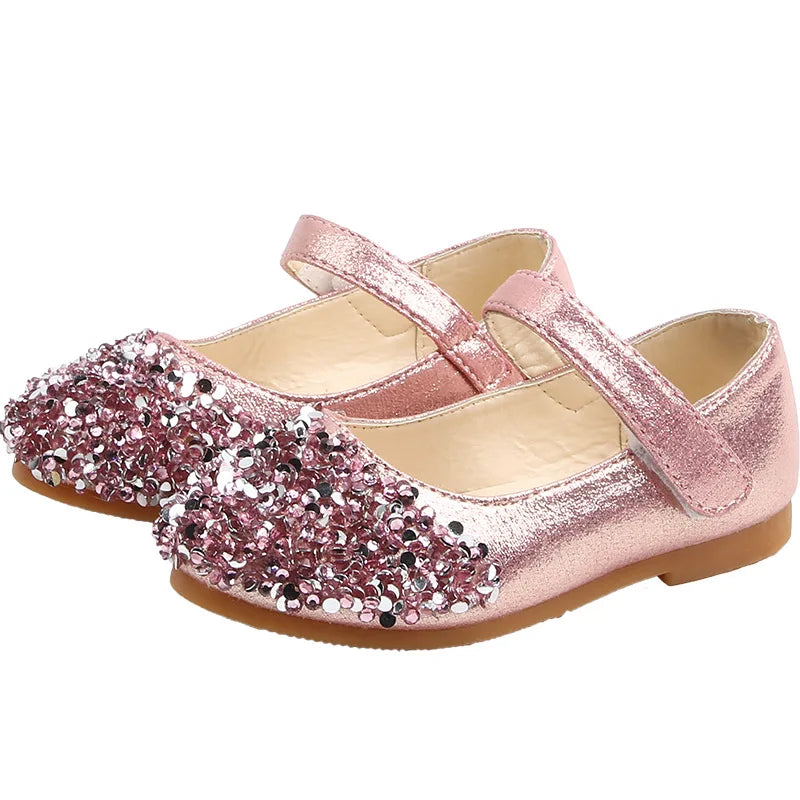 Kids Girls Casual Glitter Design Princess Sandals childrensterritory