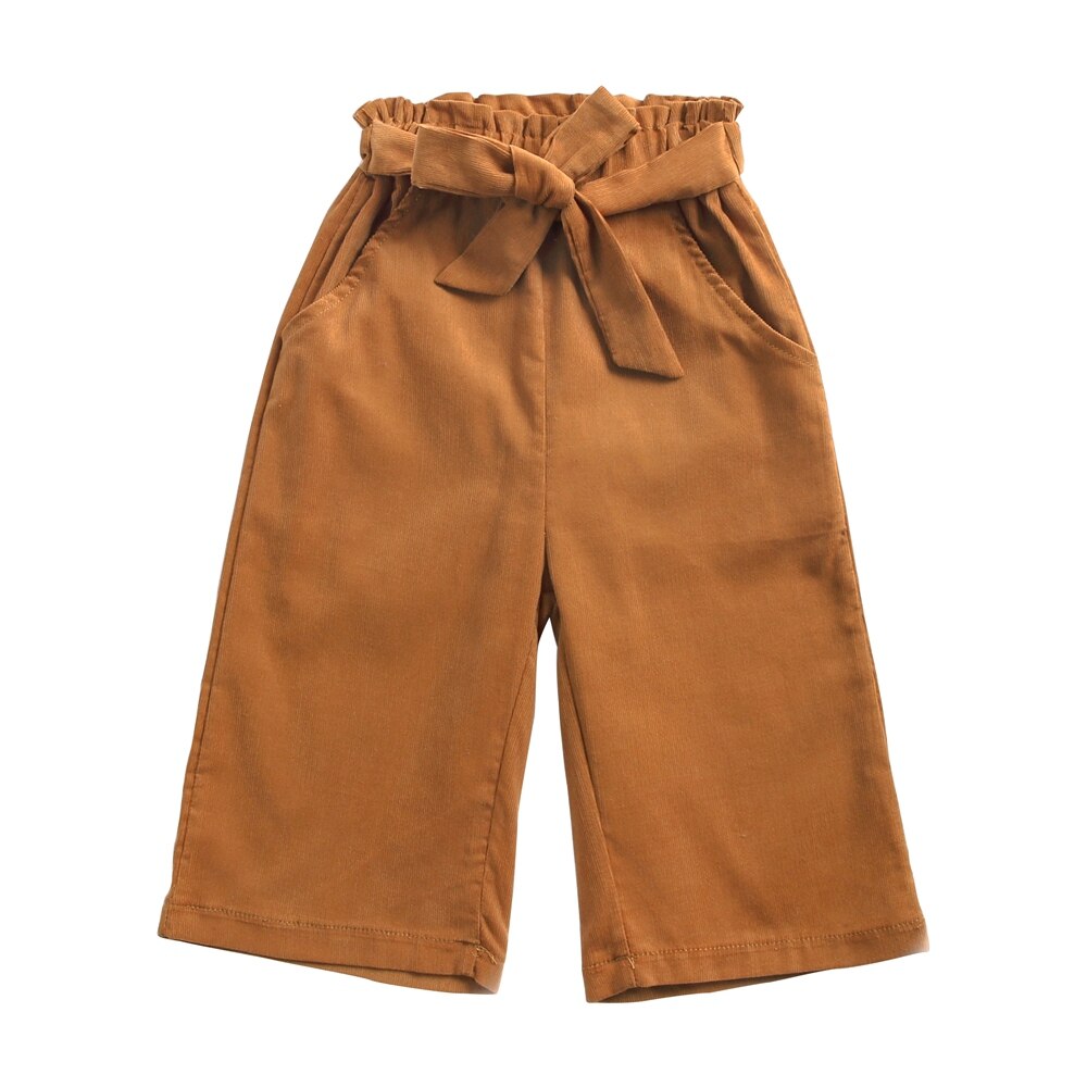 Little Girls Casual Long Pants Winter Trousers with Pockets childrensterritory