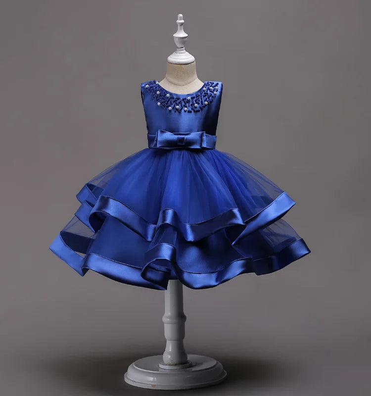 Elegant Baby/Kids Girls Lace Design Flower Dresses childrensterritory