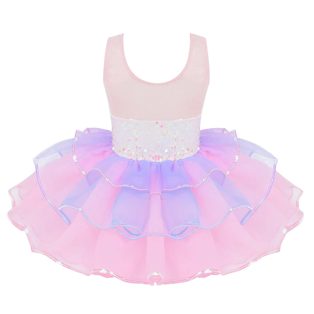Shiny Sequins Design Tutu Ballet Dress for Little Girls childrensterritory